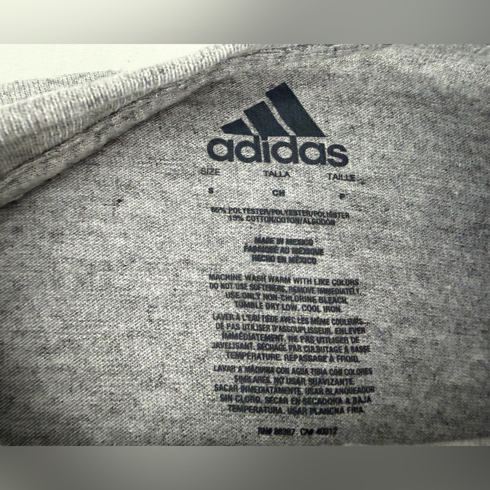 Adidas Kids Boys Gray Soccer Graphic Tee nwt - Picture 13 of 16